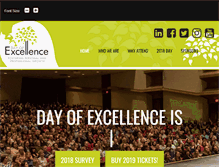 Tablet Screenshot of dayofexcellence.com